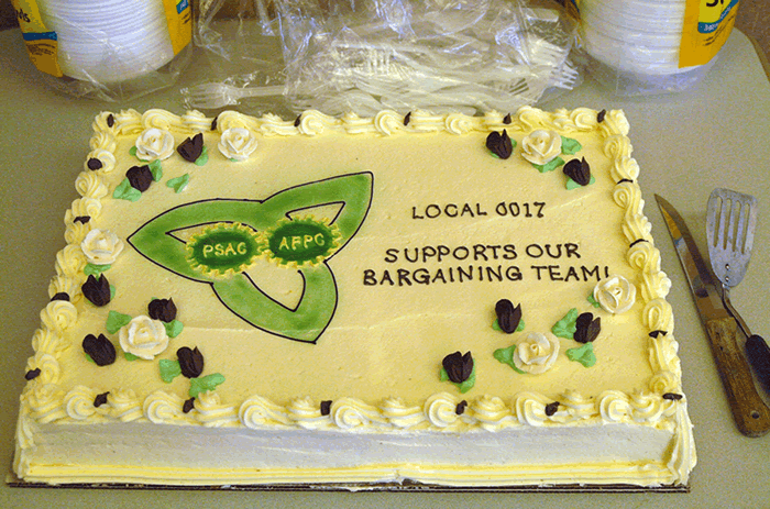 Local 17's special cake