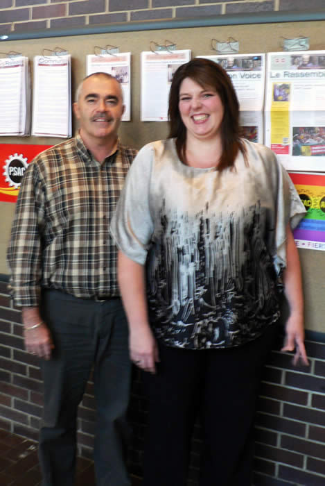 Photo of Bob Kingston and Meraiah Krebs