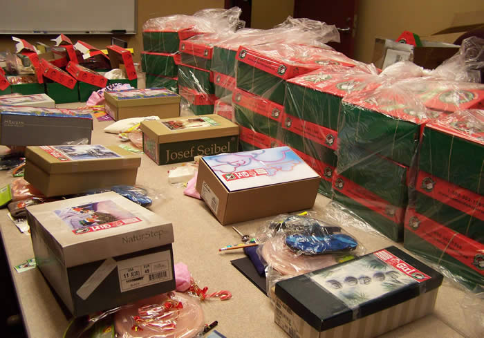 Photo of shoeboxes