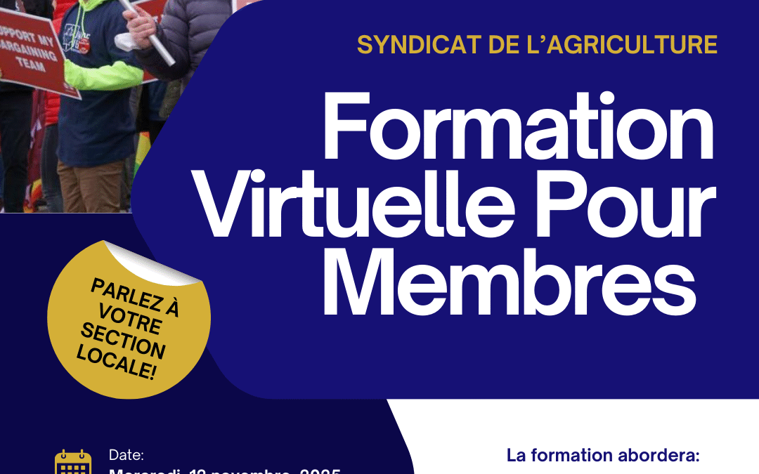 Formation virtuelle pour membres – 12 novembre, 2025